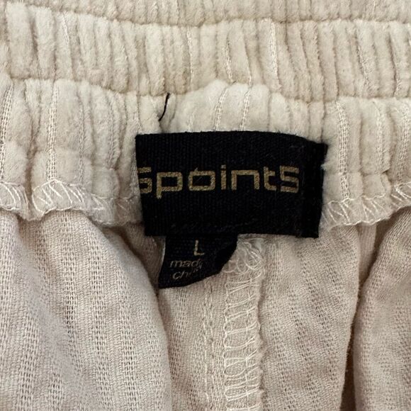 Super Wide Extra Baggy Cargo Punk Corduroy Neutral Cream High Waisted Pants - Picture 4 of 9